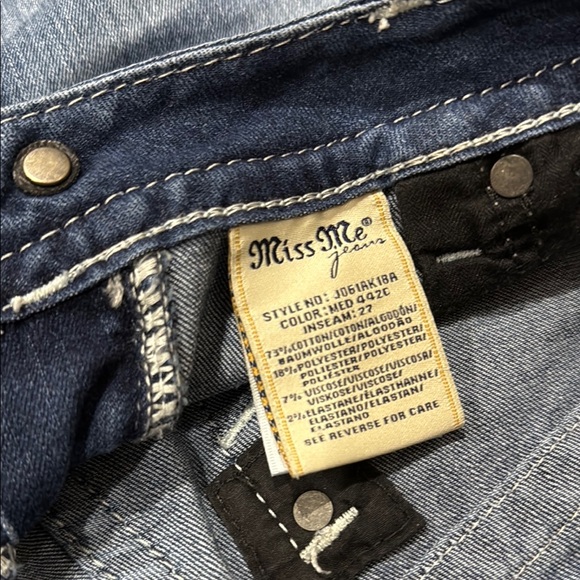 Miss Me Classic Blue Denim Jeans - Picture 4 of 6